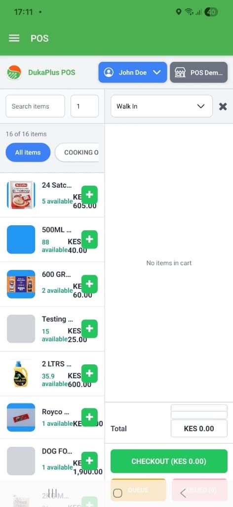 DukaPlus POS Interface